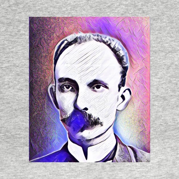 José Martí Pink Portrait | Jose Marti Artwork 7 by JustLit